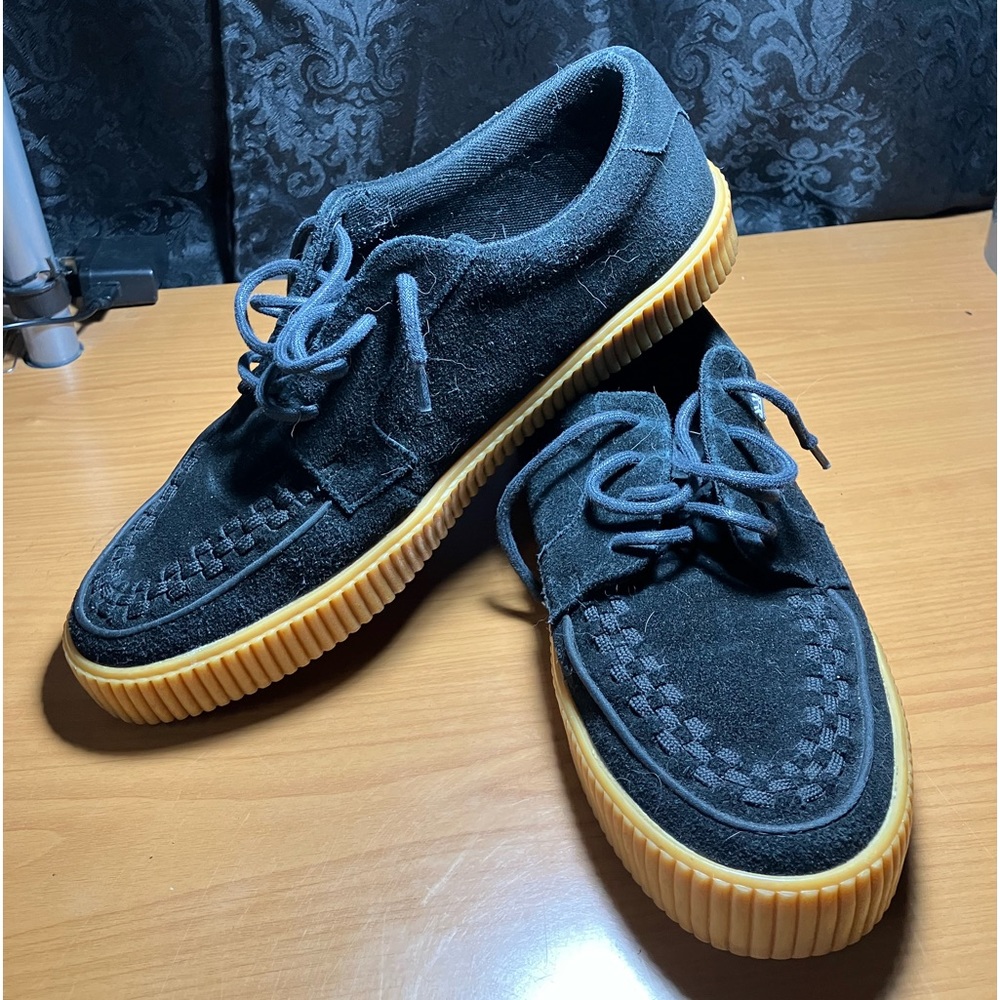 T.U.K. Black suede creepers